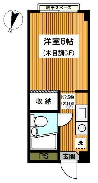 神奈川県横浜市保土ケ谷区常盤台(賃貸マンション1K・2階・21.51㎡)の写真 その1