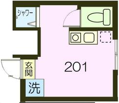 東京都中野区南台１丁目（賃貸アパート1R・2階・12.00㎡） その2