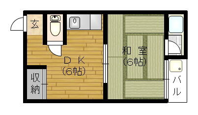 大阪府大阪市西成区松１丁目(賃貸マンション1DK・4階・25.00㎡)の写真 その2