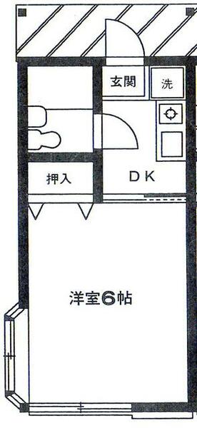 ミキハウス 203｜東京都練馬区立野町(賃貸アパート1K・2階・17.40㎡)の写真 その2