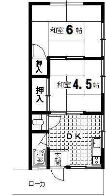 大阪府枚方市須山町(賃貸アパート2DK・1階・29.00㎡)の写真 その1