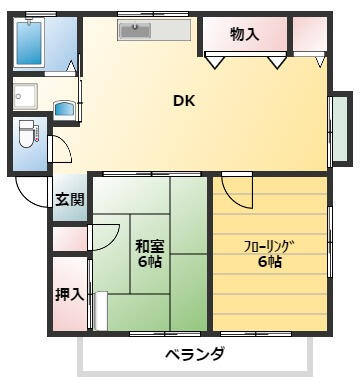 広島県三次市三次町(賃貸マンション2LDK・2階・49.42㎡)の写真 その1