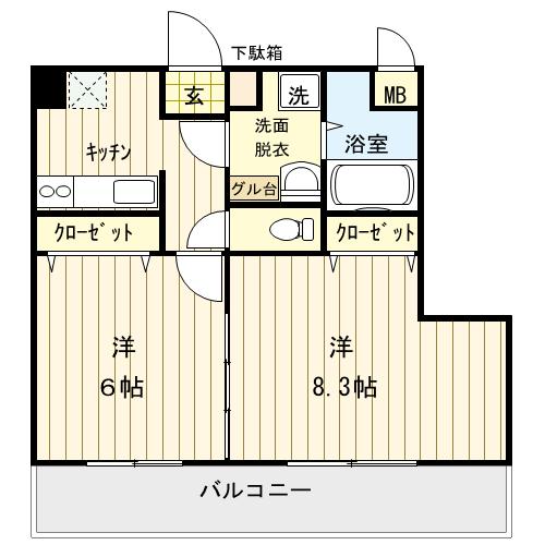 同じ建物の物件間取り写真 - ID:246005265052