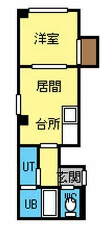 プレプラージュ｜北海道札幌市中央区南三条西１２丁目(賃貸マンション1DK・4階・24.50㎡)の写真 その1