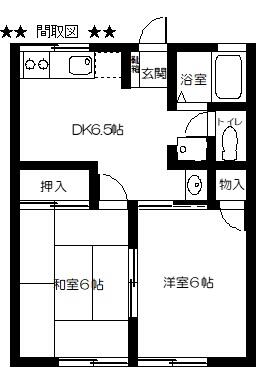 埼玉県加須市大門町(賃貸アパート2DK・2階・39.75㎡)の写真 その2