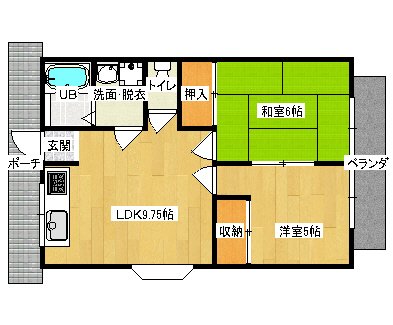 フラワーハイツ　Ｃ棟｜熊本県上益城郡御船町大字滝川(賃貸アパート2LDK・2階・45.25㎡)の写真 その1