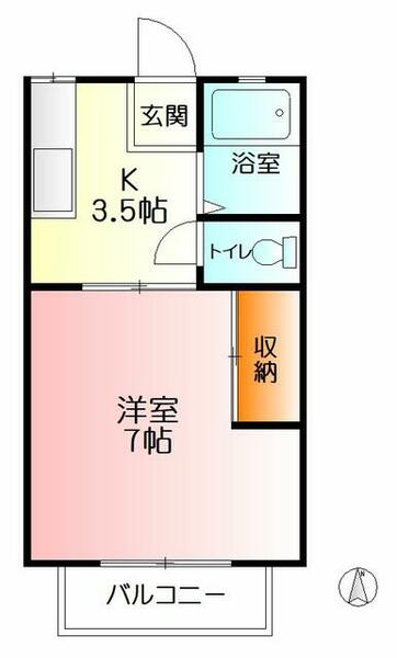 シティハイツＡ 202｜神奈川県海老名市国分南２丁目(賃貸アパート1K・2階・23.70㎡)の写真 その1