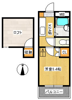 インターファーストビル 303｜福岡県久留米市御井旗崎１丁目(賃貸マンション1K・3階・25.76㎡)の写真 その2