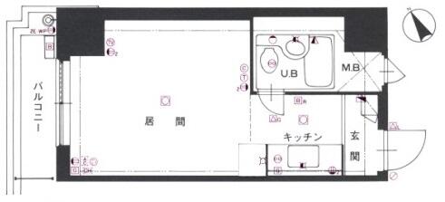 コア東堀｜新潟県新潟市中央区東堀通５番町(賃貸マンション1R・4階・22.53㎡)の写真 その2