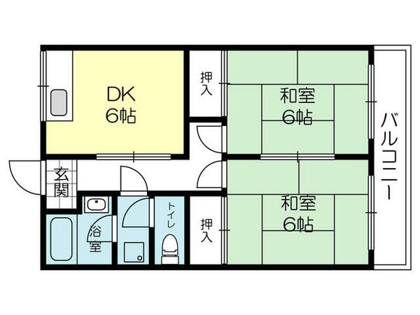 兵庫県高砂市米田町米田(賃貸マンション2DK・3階・45.04㎡)の写真 その1