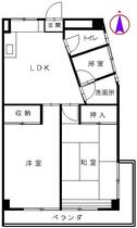 ハイラーク五月 203 ｜ 神奈川県藤沢市善行６丁目（賃貸マンション2LDK・2階・49.58㎡） その2