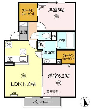 Dーroom524沖代_間取り_0
