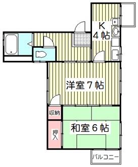 東京ハイツ 403｜東京都板橋区仲宿(賃貸マンション2K・4階・39.00㎡)の写真 その2