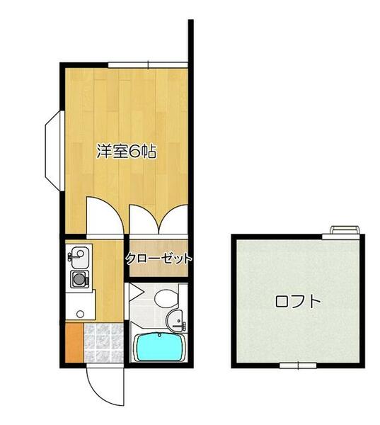 千葉県市川市下貝塚１丁目(賃貸アパート1K・1階・24.82㎡)の写真 その2