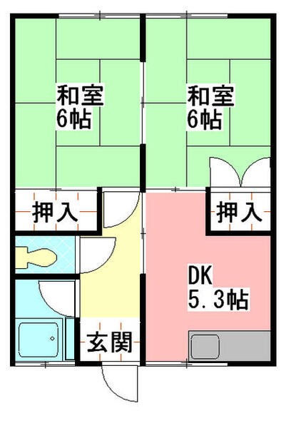 神奈川県横須賀市佐野町１丁目(賃貸アパート2DK・1階・39.74㎡)の写真 その2