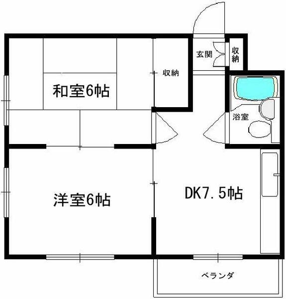 ドルミグランリオ｜兵庫県西宮市松原町(賃貸マンション2DK・2階・36.00㎡)の写真 その1