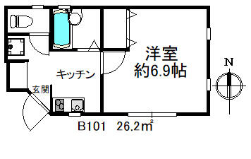 東京都荒川区町屋３丁目(賃貸アパート1K・1階・26.20㎡)の写真 その2
