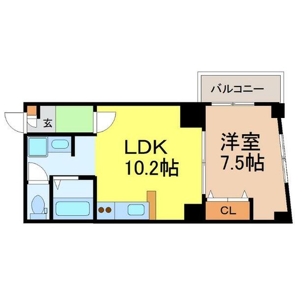 愛知県名古屋市中区千代田３丁目(賃貸マンション1LDK・2階・40.94㎡)の写真 その2