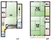 元町戸建貸家北西側（２戸一）のイメージ