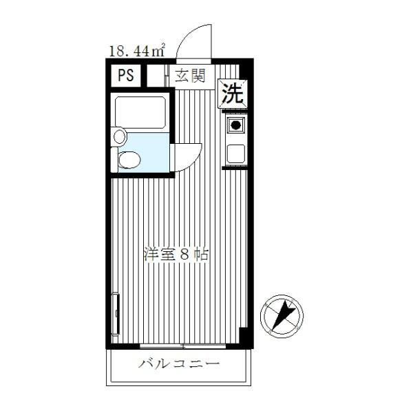 東京都板橋区南常盤台２丁目(賃貸マンション1R・3階・18.44㎡)の写真 その1