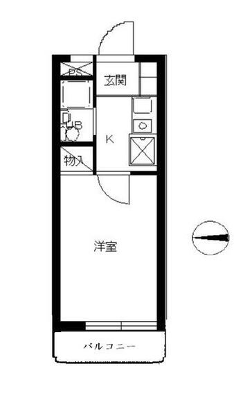 スカイコート白楽第２ 1f｜神奈川県横浜市神奈川区六角橋４丁目(賃貸マンション1K・1階・16.00㎡)の写真 その1