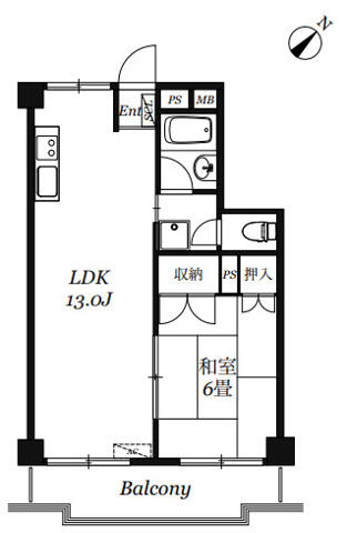 サンハピネス 604｜岩手県盛岡市南大通２丁目(賃貸マンション1LDK・6階・40.09㎡)の写真 その1