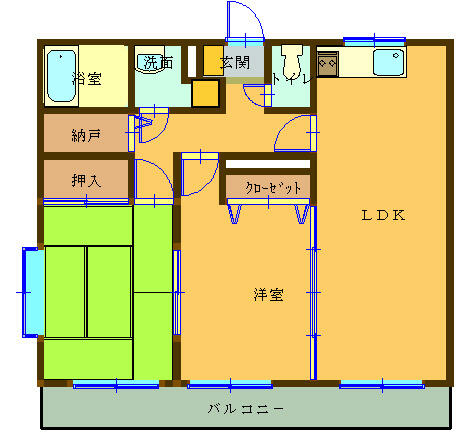 鹿児島県鹿児島市宇宿６丁目(賃貸マンション2LDK・3階・56.00㎡)の写真 その2