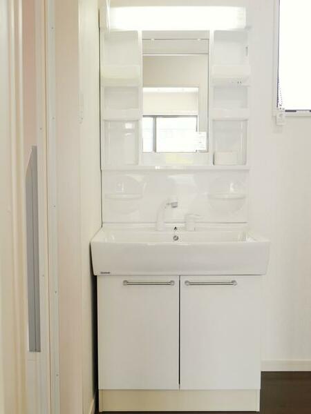 画像8:シャワー付き洗面化粧台です。