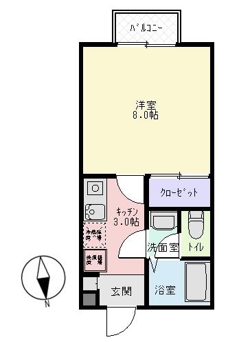 ハイムエトワール 102｜千葉県香取市玉造(賃貸アパート1K・1階・26.49㎡)の写真 その2