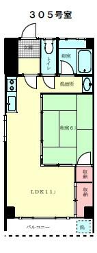 白鳥サンケイコーポ 305｜東京都葛飾区白鳥２丁目(賃貸マンション1LDK・3階・41.32㎡)の写真 その2