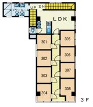 テサンビル 201 ｜ 東京都新宿区高田馬場３丁目（賃貸マンション1R・2階・10.00㎡） その5