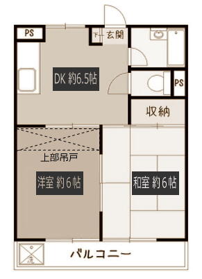 東京都小平市小川東町１丁目(賃貸マンション2DK・1階・36.72㎡)の写真 その2