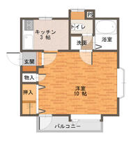 コーポオバラ E ｜ 岩手県奥州市水沢東上野町（賃貸アパート1K・2階・29.92㎡） その1