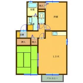 ファミーユコート２１｜鹿児島県鹿児島市吉野町(賃貸アパート2LDK・2階・58.36㎡)の写真 その2