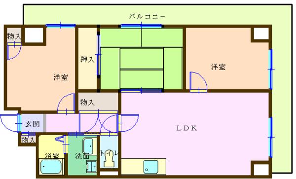 コーピアス米沢立町 601｜山形県米沢市中央４丁目(賃貸マンション3LDK・6階・71.42㎡)の写真 その1