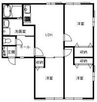 ヨシケンハイツ 101 ｜ 埼玉県入間郡毛呂山町大字下川原（賃貸アパート3LDK・1階・61.00㎡） その1