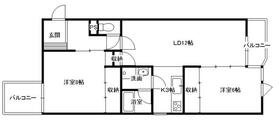 石川県金沢市鱗町（賃貸マンション2LDK・4階・71.90㎡） その2