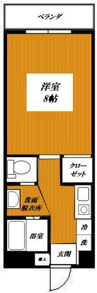 エマーユマンション 203｜長崎県長崎市文教町(賃貸マンション1K・2階・25.00㎡)の写真 その2