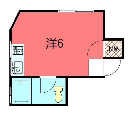 京都府京都市北区出雲路立テ本町（アパート）の賃貸物件の間取り