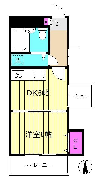 神奈川県横浜市西区戸部町２丁目(賃貸マンション1DK・5階・28.04㎡)の写真 その1