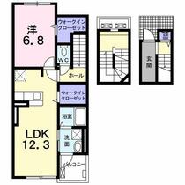 チェリーブロッサム 302 ｜ 山梨県南アルプス市在家塚（賃貸アパート1LDK・3階・59.21㎡） その2