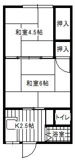 千葉県松戸市五香６丁目(賃貸アパート2K・1階・29.70㎡)の写真 その1