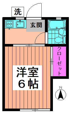 東京都中野区大和町３丁目(賃貸アパート1K・2階・18.00㎡)の写真 その2
