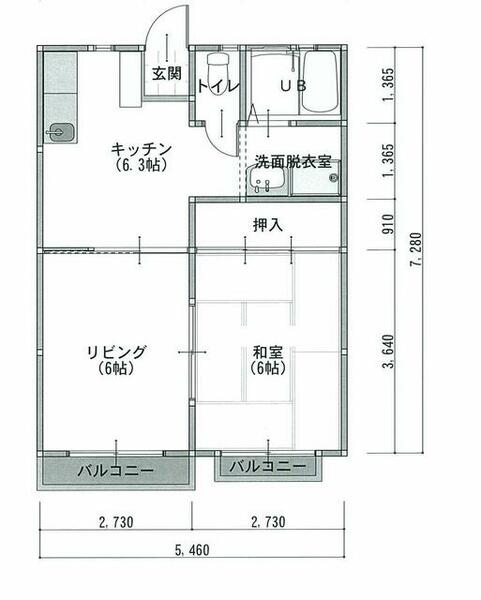 間取：和６・洋６・ＤＫ６．３