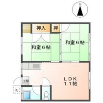 佐賀県佐賀市嘉瀬町大字荻野（賃貸アパート2LDK・1階・45.36㎡） その2