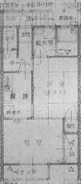 アベニュー竹之元 202｜福島県会津若松市門田町大字徳久字竹之元(賃貸アパート2K・2階・37.20㎡)の写真 その2