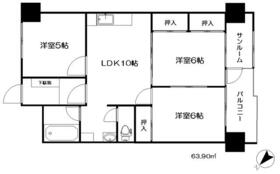 グランパーク金沢  ｜ 石川県金沢市米泉町１０丁目（賃貸マンション3LDK・2階・63.90㎡） その2