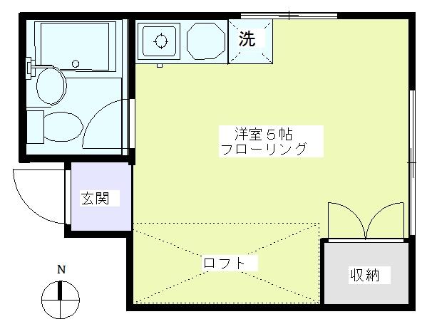 吉川ハウス 202｜東京都新宿区矢来町(賃貸マンション1R・2階・15.60㎡)の写真 その1