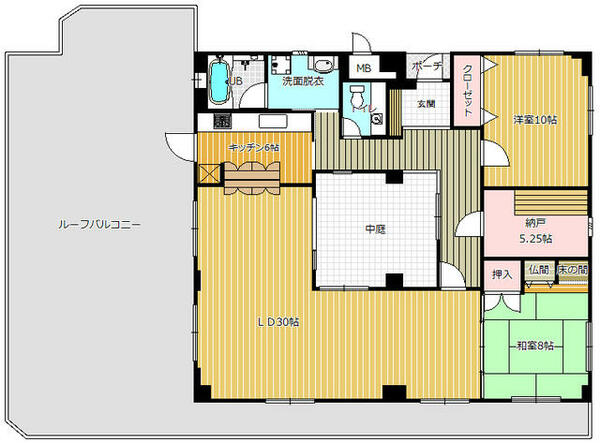 島津ホームズ 601｜山口県下関市長府印内町(賃貸マンション2SLDK・6階・119.48㎡)の写真 その2