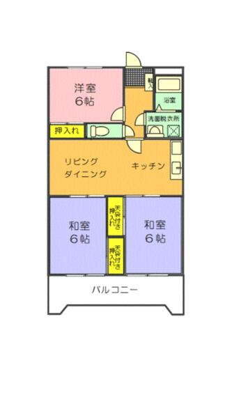 東京都羽村市小作台１丁目(賃貸マンション3LDK・3階・63.50㎡)の写真 その2